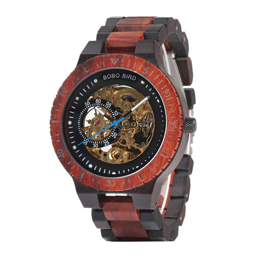 PurelyCraf™ Mechanical Wood Watch