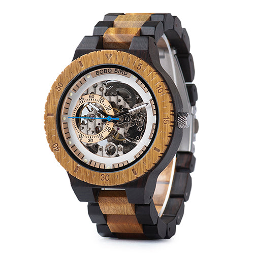 PurelyCraf™ Mechanical Wood Watch