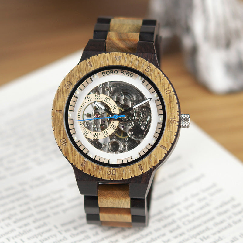 PurelyCraf™ Mechanical Wood Watch